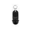Small Classic Hotel Key Tags Black Nylon Front View Image 