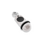 Small Classic Hotel Key Tags White Plastic Flat Lay View 