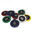 Round Sturdy Plastic Hotel Key Tags With Custom Engraving Made From Nylon Strong Durable and Colourful 