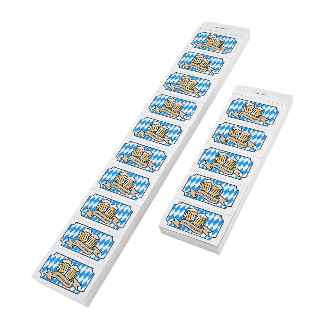 Octoberfest Drink Redemption Tickets On 10 and 5 sheet Strips