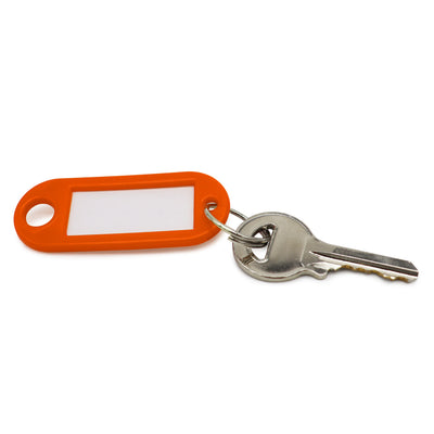 Label Window Key Tags Orange 55x22mm 100 Pack