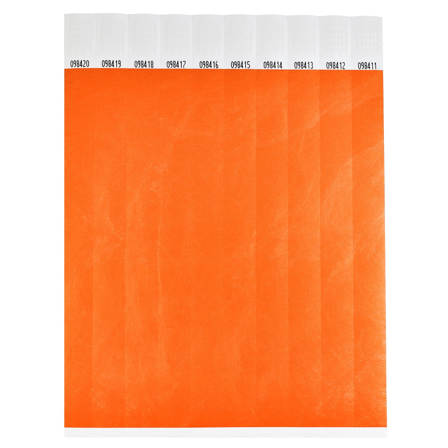 Tyvek Wristbands - Orange