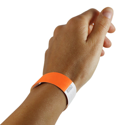 Tyvek Wristbands - Orange