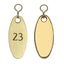 Oval Gold Brass Hotel Key Tags With Custom Engraving