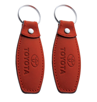 Oval Leather Hotel Key Tags | 108x35mm | With Hot Stamped Engraving