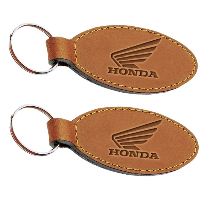 Oval Leather or Artificial Leather Hotel Key Tags | 110x40mm | With Hot Stamped Engraving