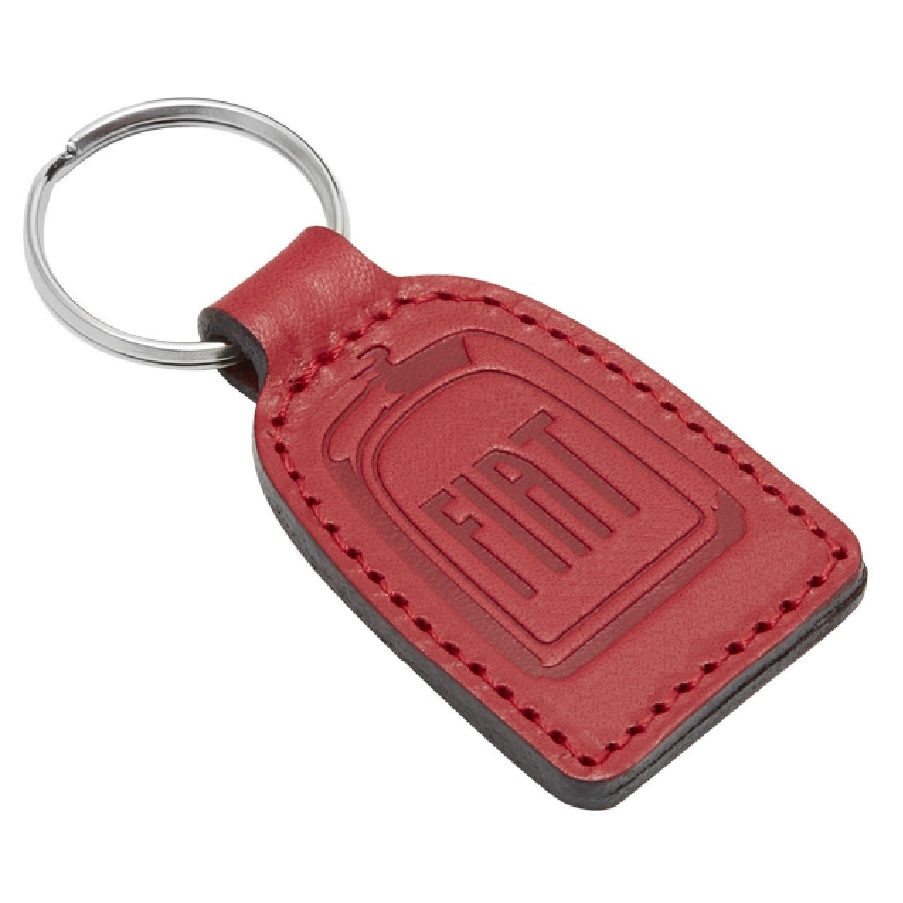 楕円形のレザーまたは人工皮革のホテルキータグ | 80x35mm | ホットスタンプ彫刻付き