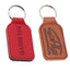 Oval Leather or Artificial Leather Hotel Key Tags | 90x38mm | With Hot Stamped Engraving