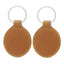 Oval Leather or Artificial Leather Hotel Key Tags | 80x45mm | With Hot Stamped Engraving