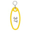 Colourful Oval Nylon Hotel Key Tags with S-Hook and Custom Engraving