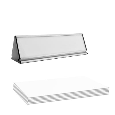 Paper Insert for 245x77mm Silver Aluminium Desk Sign Triangle Design