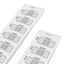 Paper Tickets On Strips With Custom Printing In Black On White Paper With Consecutive Numbering