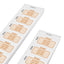 Paper Tickets On Strips With Custom Printing In Orange On White Paper With Consecutive Numbering