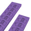 Paper Ticket Strips On Purple Paper With Black Custom Print and Numbering