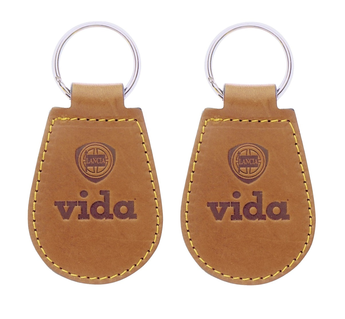 Pear-Shape Leather or Artificial Leather Hotel Key Tags | 90x46mm | With Hot Stamped Engraving