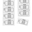 Perforated White Paper Ticket Strips With Custom Text Print and Consecutive Numbering