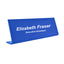 Personalised Desk Name Plate - Blue Plexiglass