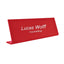 Personalised Desk Name Plate - Red Plexiglass