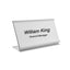 Personalised Desk Name Plate 170x100mm - Silver Aluminium