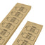 Custom Printed Ticket Strips With Three Lines Of Text Sequentially Numbered  5 or 10 ticket strips Caramel