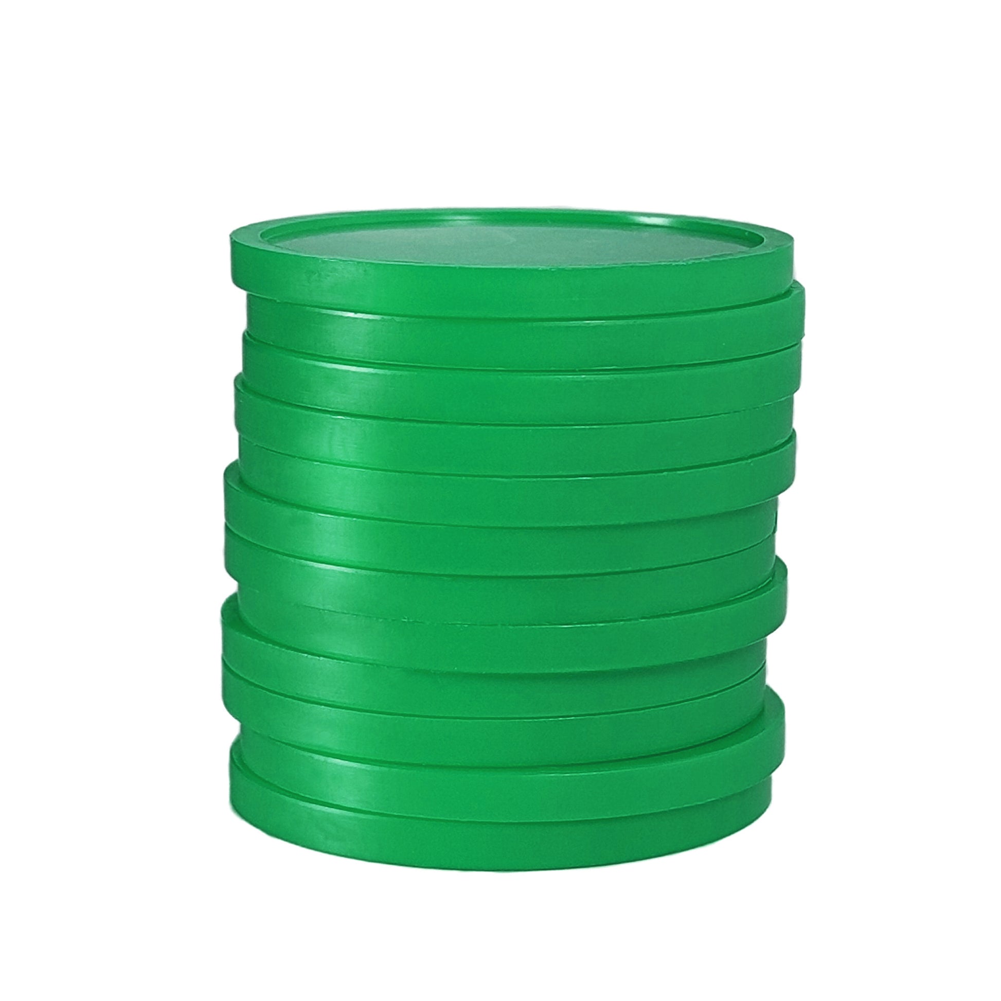 Dark Green Plastic Tokens