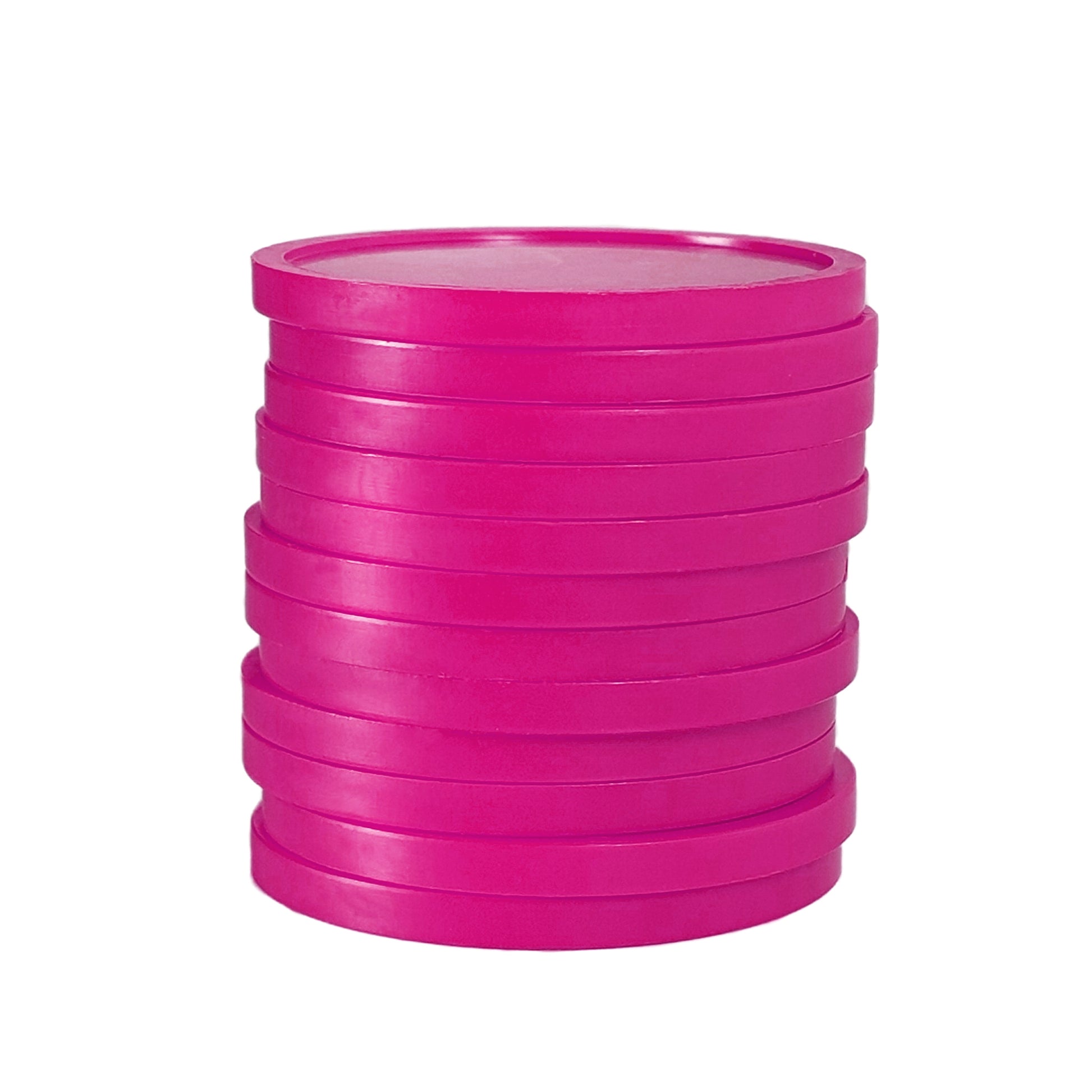 Dark Pink Plastic Tokens