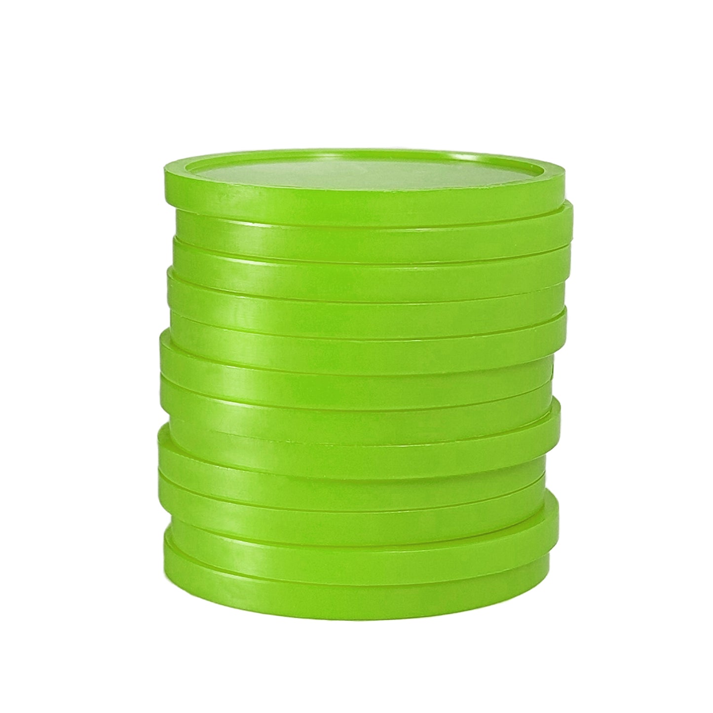 Lime Plastic Tokens