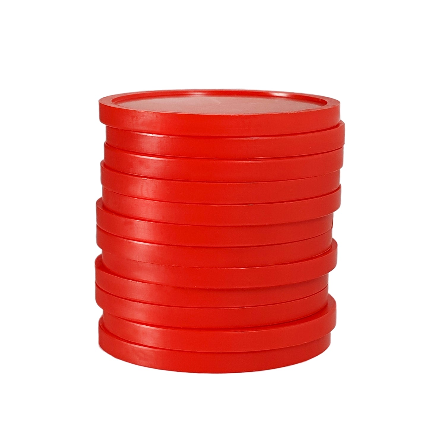 Red Plastic Tokens