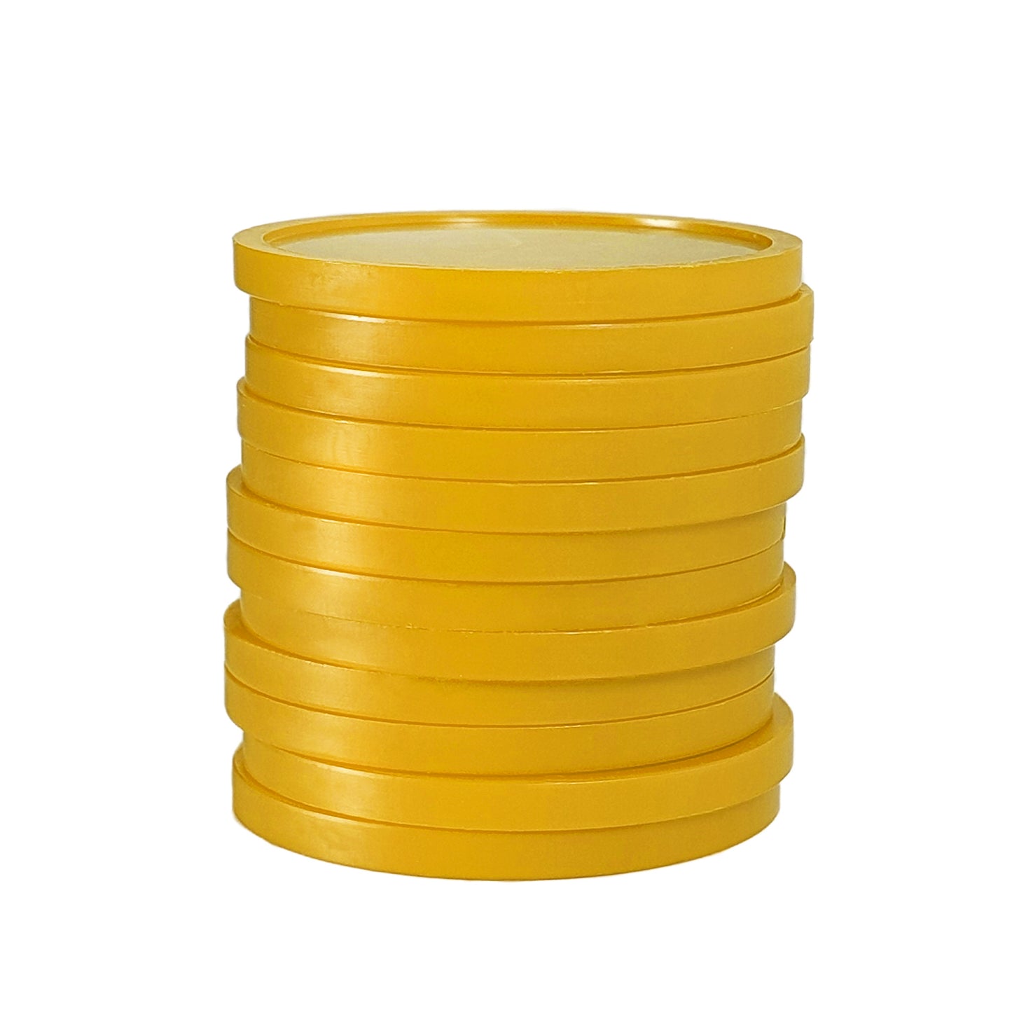 Yellow Plastic Tokens