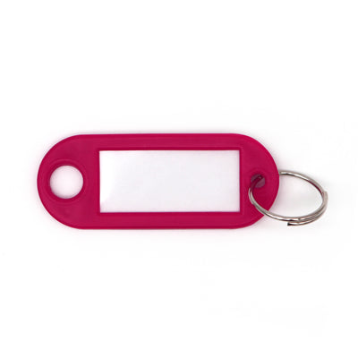 Label Window Key Tags Pink 55x22mm 100 Pack