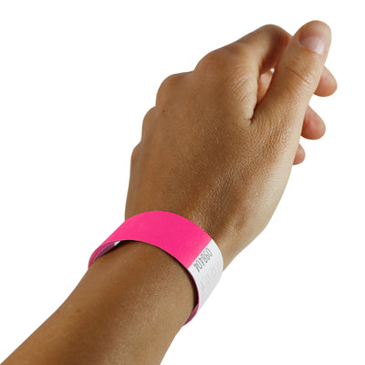 Tyvek Wristbands - Pink