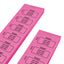 Pink Paper Ticket Strips With Text And Number Printing 