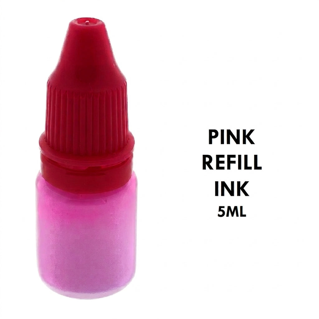 Pink Ink for Stamps 5ML Refill Bottle