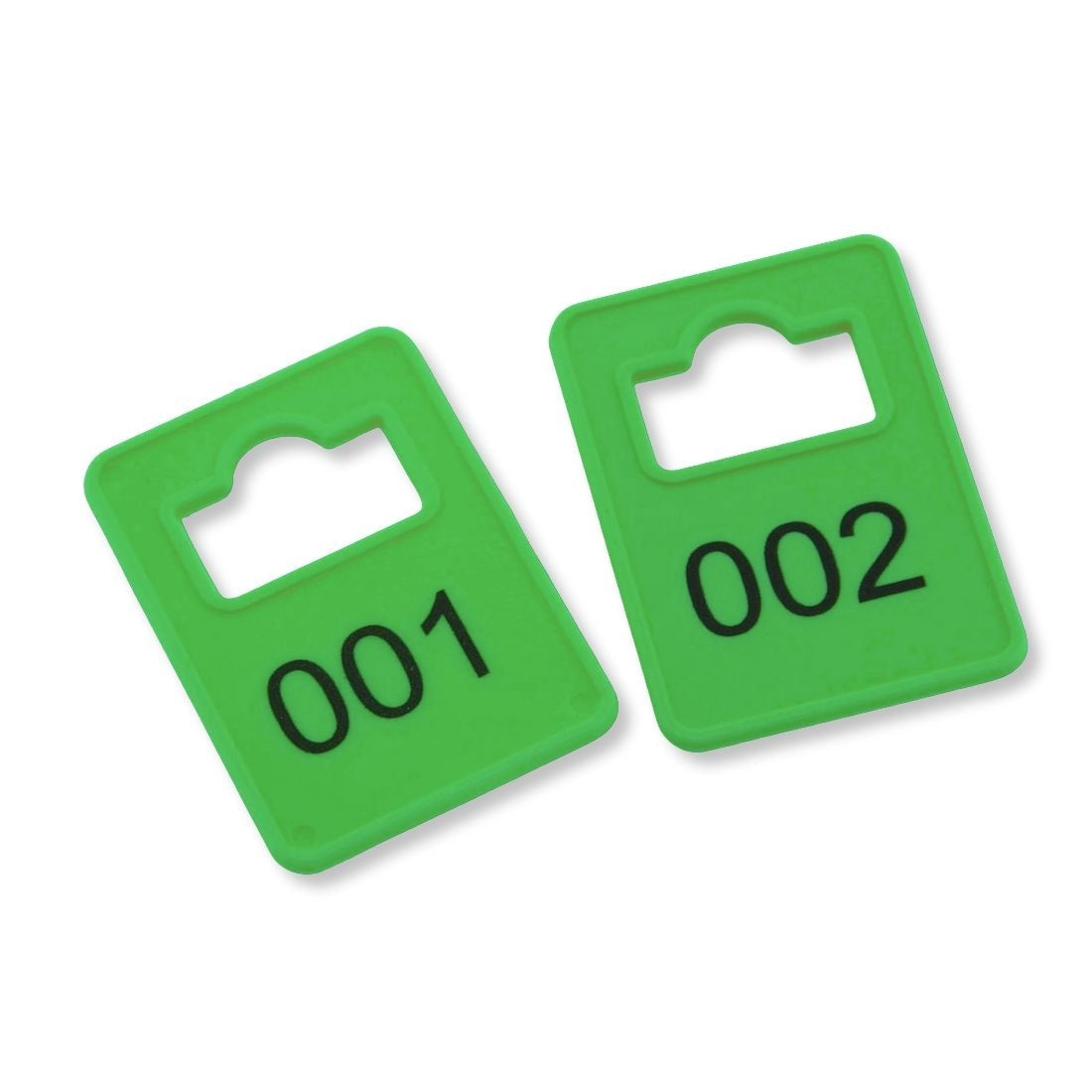 Plastic Pre-numbered Cloakroom Tags