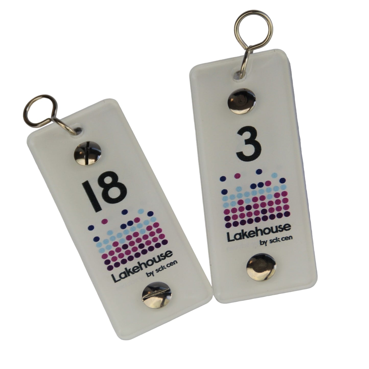 Clear Acrylic Hotel Key Tags