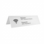 White Plastic Tent WiFi Login Sign Front View