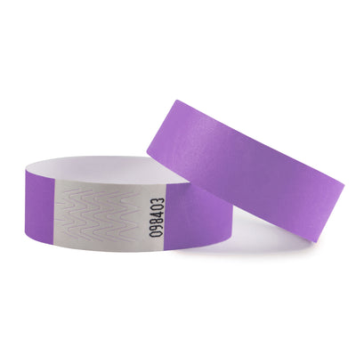 Purple Tyvek Wristbands