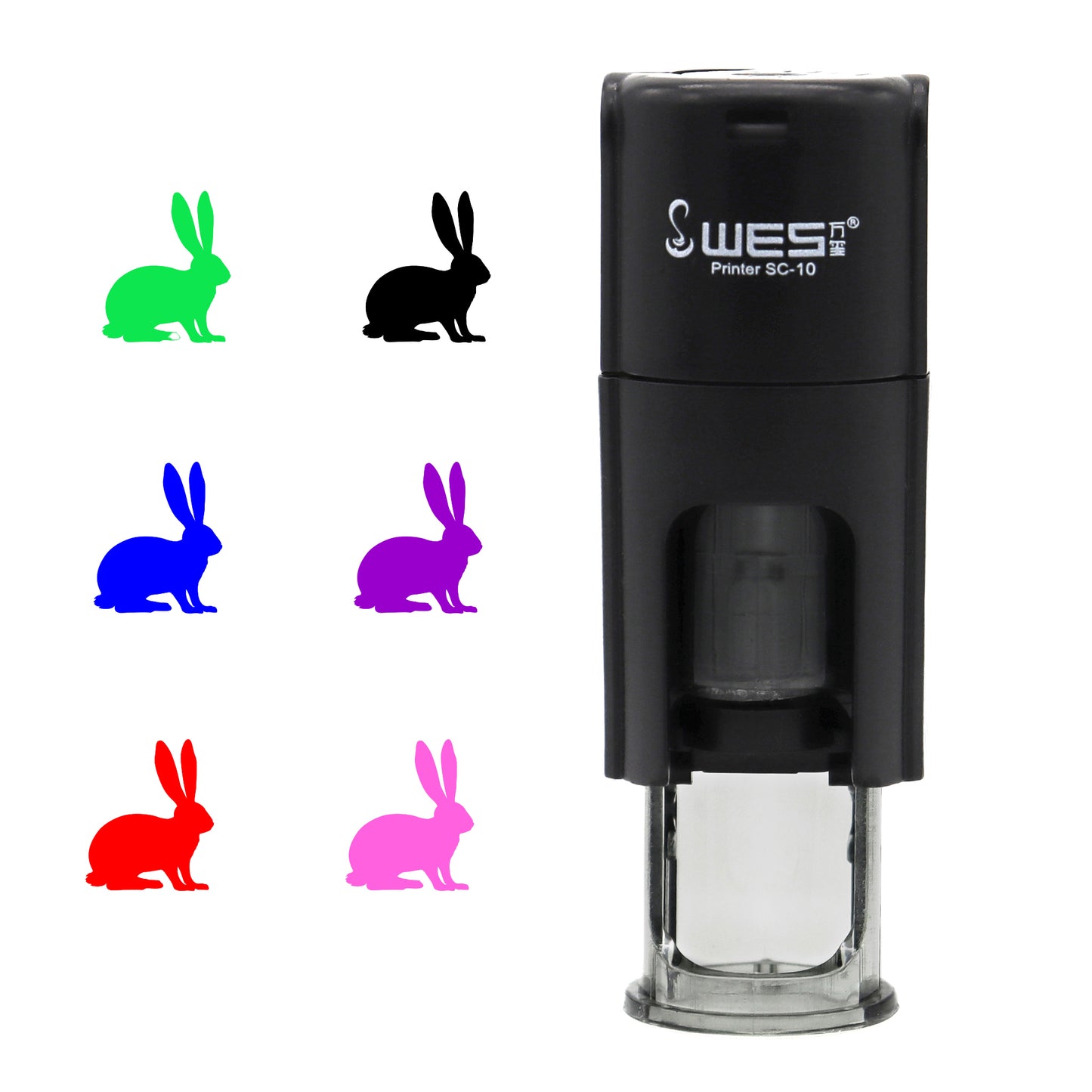 Rabbit Stamp with available ink colours