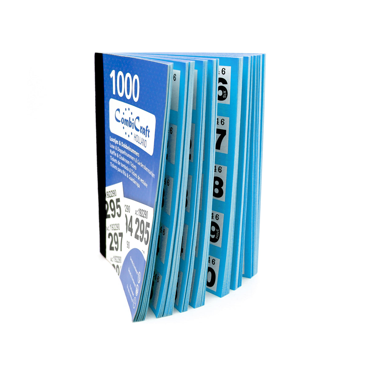 Check Tickets Raffle Blue Double Number Raffle Check Tickets Book | Paper Cloakroom Tickets ...