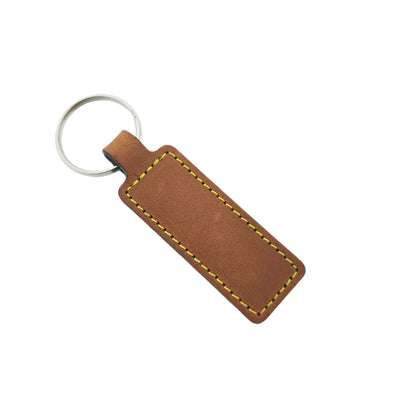 Rectangle Leather or Artificial Leather Hotel Key Tags | 95x25mm | Without Engraving | No MOQ