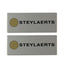 Rectangle Aluminium Logo Plates with Adhesive Tape