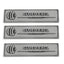 Rectangle Embossed Logo Tags With a Stainless Steel Finish