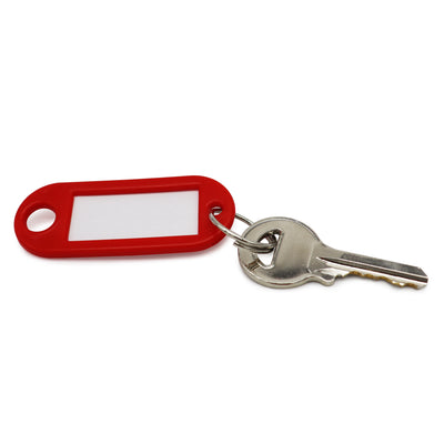 Label Window Key Tags Red 55x22mm 100 Pack