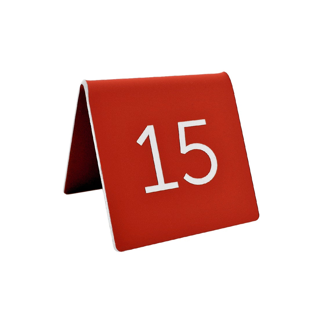 Red Table Number Signs