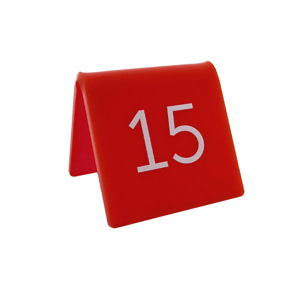 Table Numbers | Affordable Table Numbers | Red and White Table Numbers ...