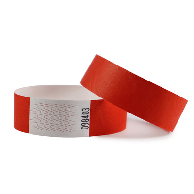 Tyvek Wristbands - Red