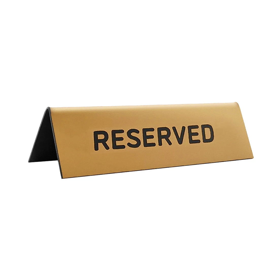 Reserved Table Sign Gold 150x50mm - Acrylic