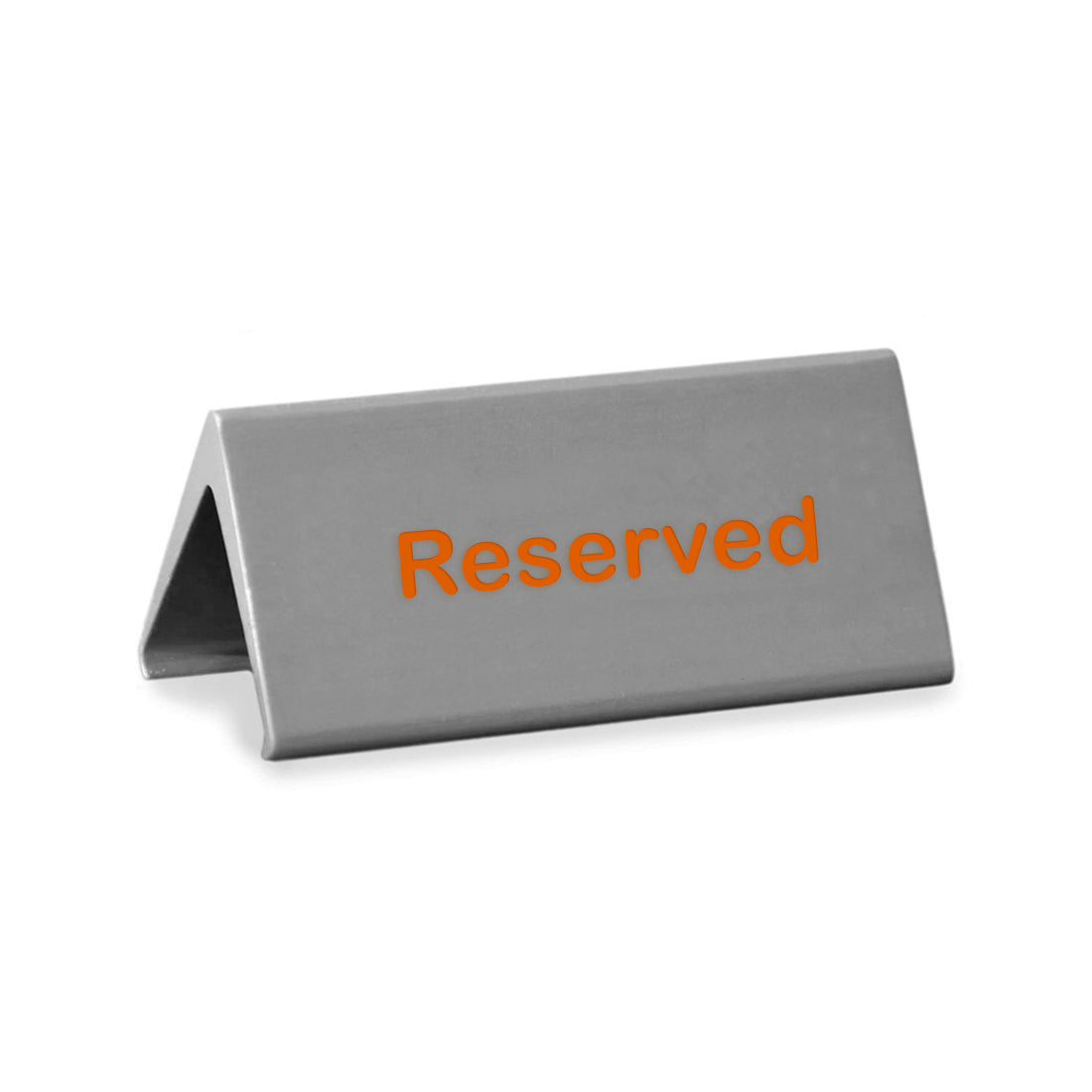 Reserved Table Sign Silver 120x60mm - Aluminium