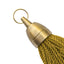 Brass Hotel Key Tags With Gold Fabric Tassel