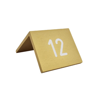 Table Numbers A Frame Gold